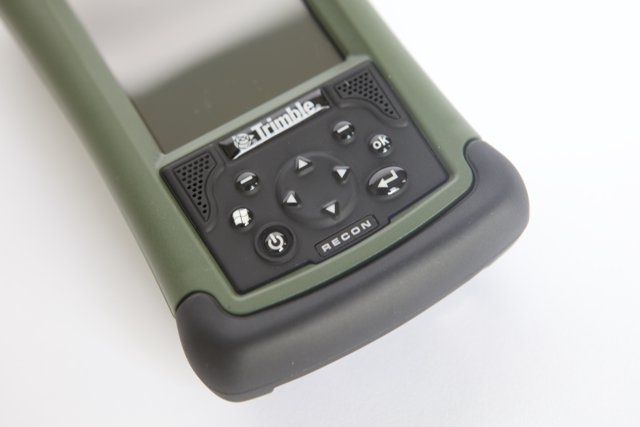 Handheld Device with a Green and Black Case