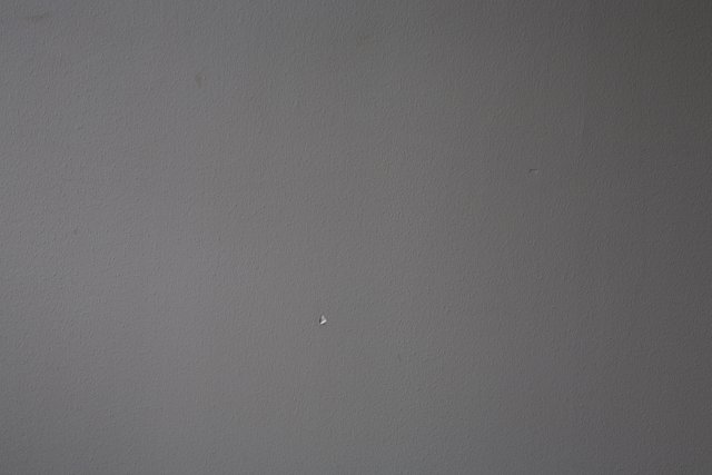 Tiny White Dot on Textured Wall