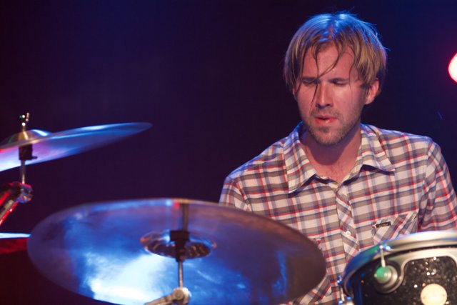 Brooks Wackerman performing on drums at the Bad Religion Glasshouse concert in 2007
