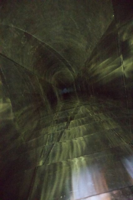 Illuminated Journey through the Tunnel
