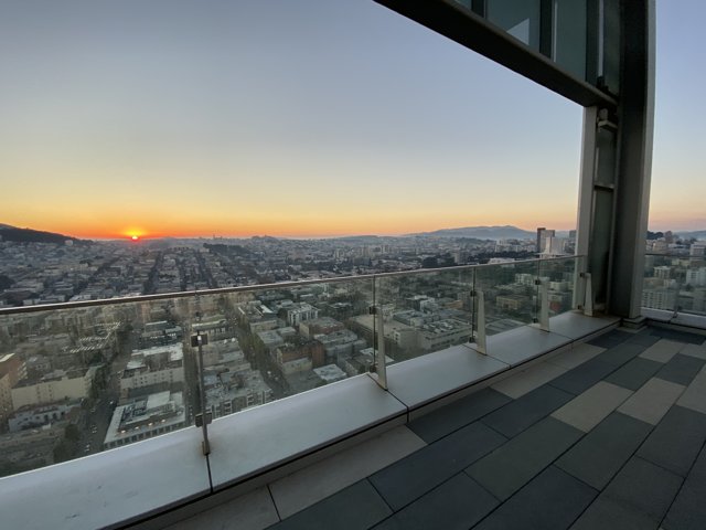 Cityscape Sunset from the Top