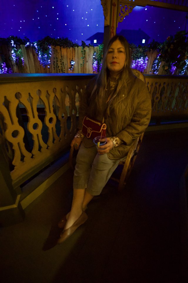 Evening Portrait at Illuminated Winter Wonderland Venue