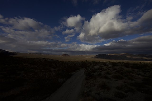 Scenic View of a Desert Horizon
