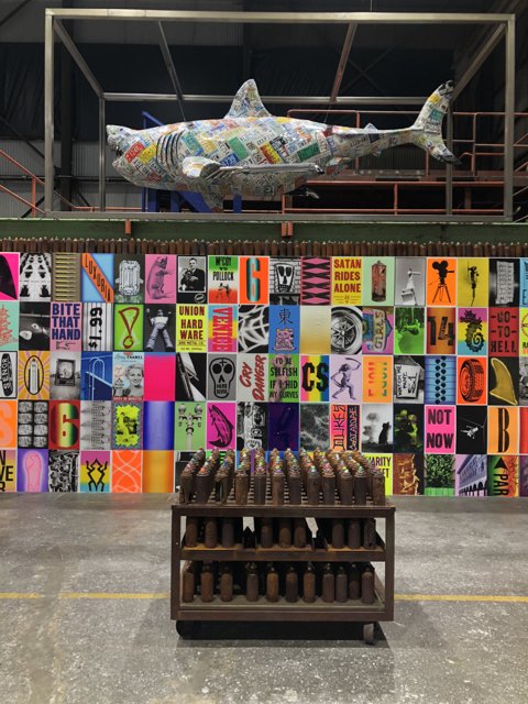 Shark Art Takes Over Warehouse