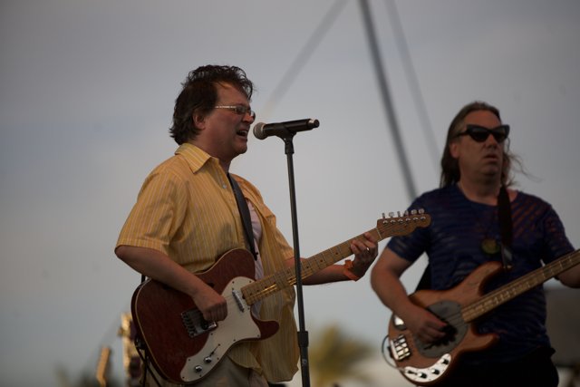 Two Men Playing Guitar and Singing at Coachella