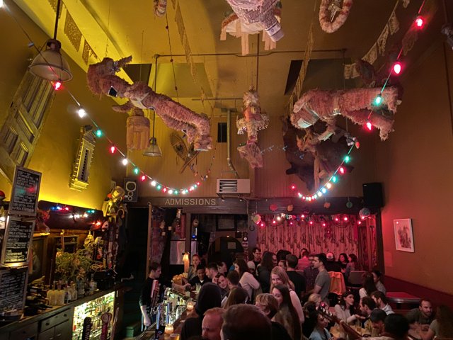 Nightlife at a Vibrant Bar in San Francisco