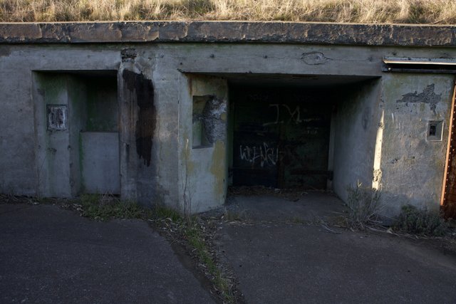 Graffiti-covered Bunker