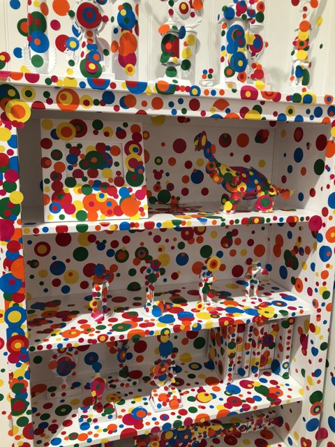 Polka Dot Shelf: A Modern Art Piece