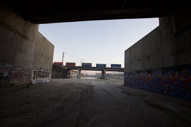 Graffiti Art Takes Over Underpass Wall