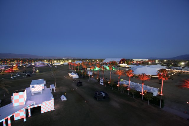 Night View of Coachella Festival Grounds