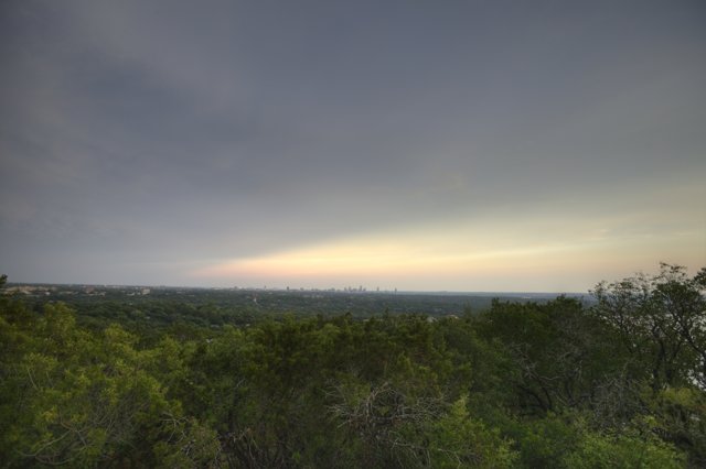 The Austin Skyline at Sunset