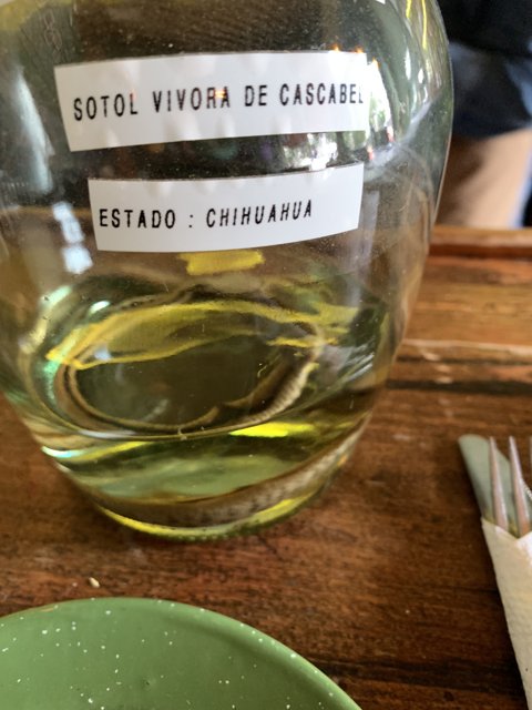 Fine Wine in a Glass Jar