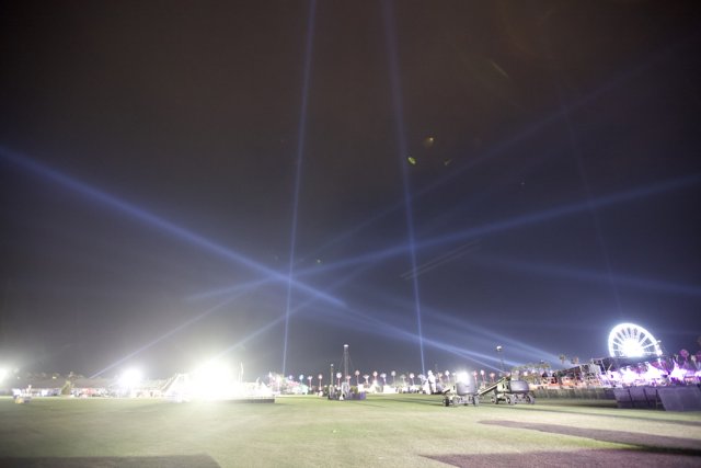 Illuminated Field at Coachella