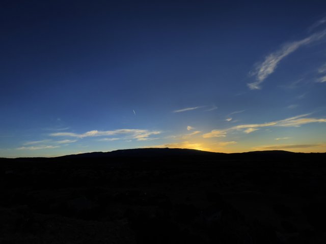 A Breathtaking Sunset over the Sandia Park Desert