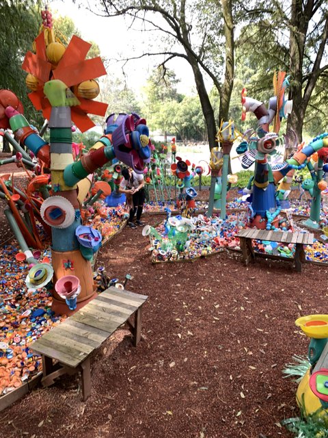 Colorful Sculptures in the Park