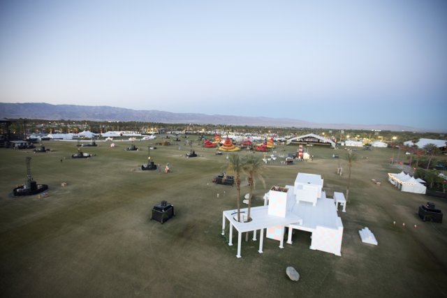 Tent and Building at Coachella