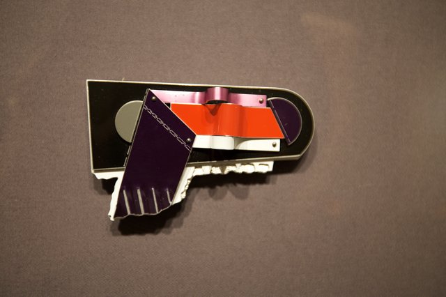 Connecticut Scarf Draped Over VHS Tape Enamel Pin