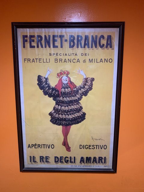 Fernet Branca Italian Wine Advertisement