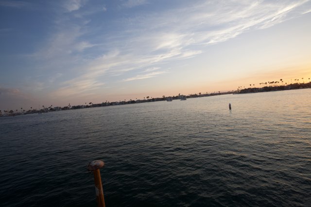 Sunset Boating on the Lake