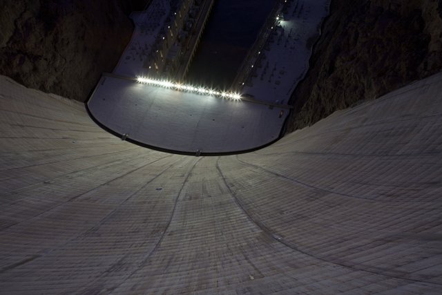 Nighttime Exploration of Hoover Dam