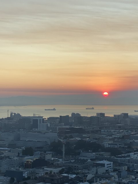 Sunset Over the San Francisco Skyline