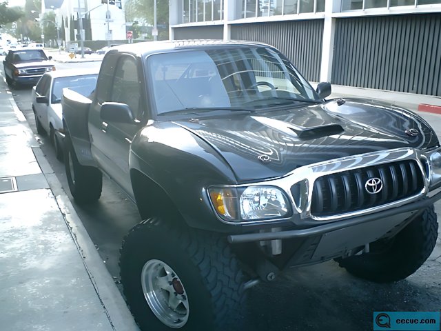 2002 Black Toyota Tacoma Parked on the Road
