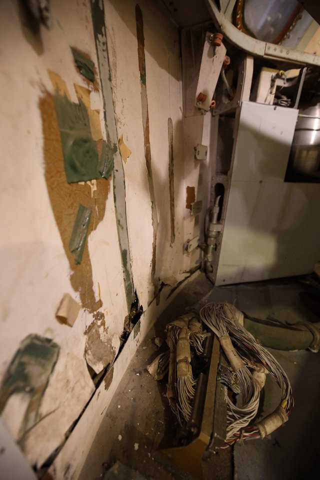 Deteriorating Doorway in USS Hornet Below Deck