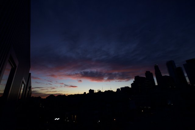 City Sunset Silhouette