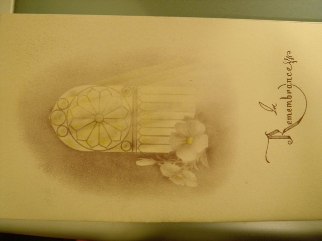 A Beautiful Card with a Flower and Bird Drawing