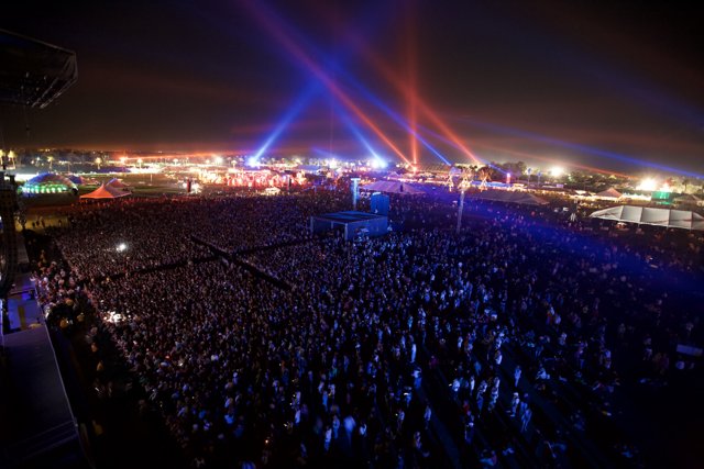 Illuminated Crowds at Coachella