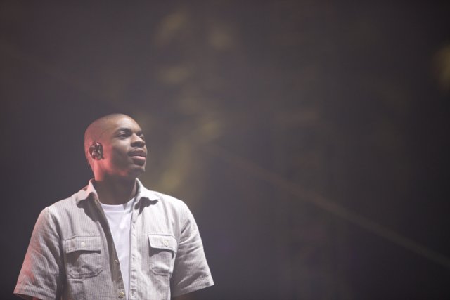 Vince Staples Rocks the Stage in a Crisp White Shirt