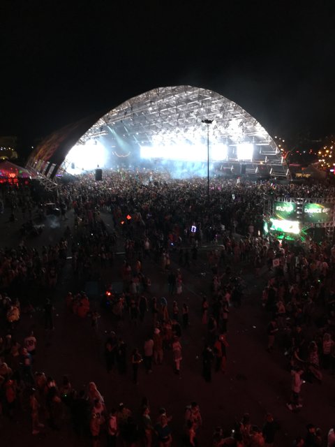 Night Crowd at Dome Concert