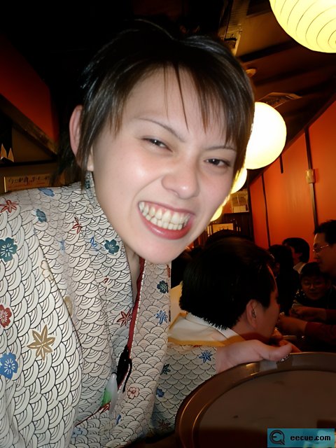Portrait of Ayumi Onodera at a Restaurant