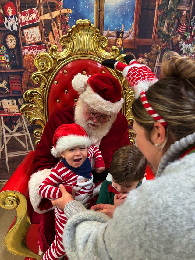 Toddler's First Santa Visit Brings Mixed Emotions