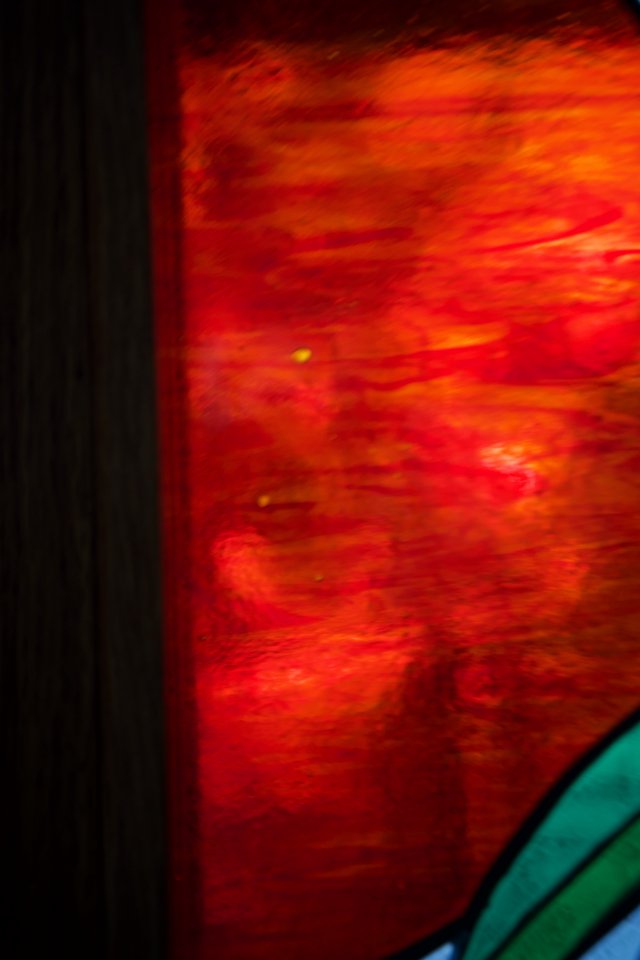 Abstract Motion Blur Through Illuminated Red Space