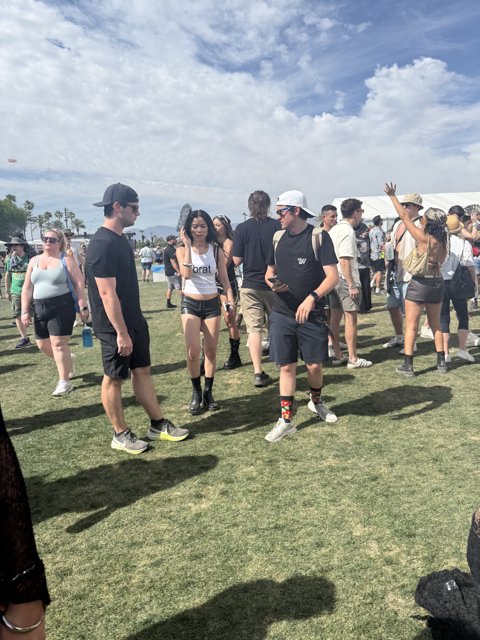 Festival Vibes Under a Cloudy Sky