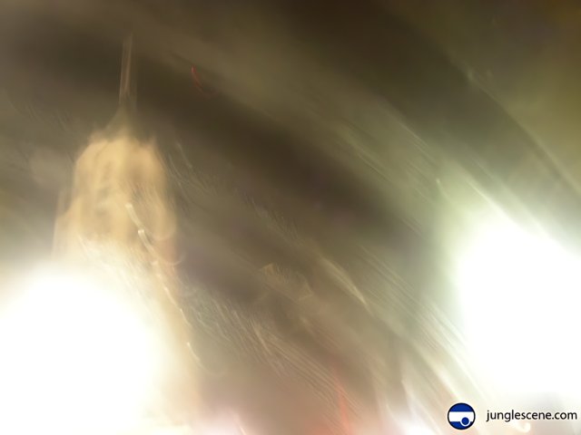 Blurred Rocket in the Sky