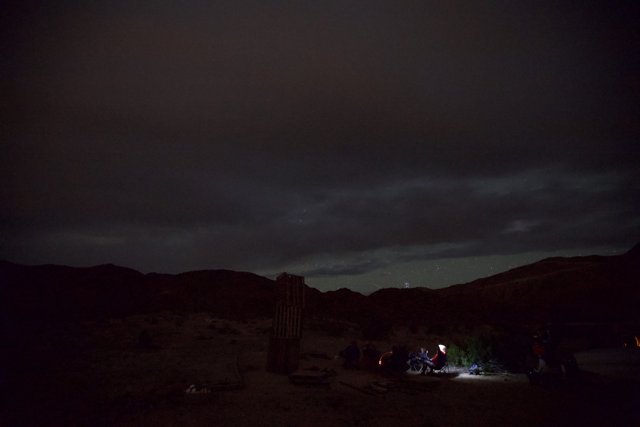 Desert Night Campfire