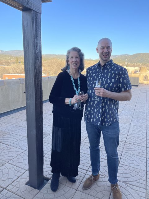 A Rooftop Toast in Santa Fe