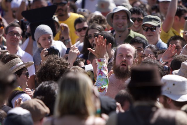 The Bearded Man in the Coachella Crowd