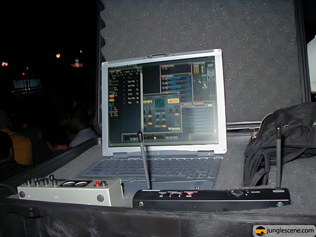 Laptop and Mic setup