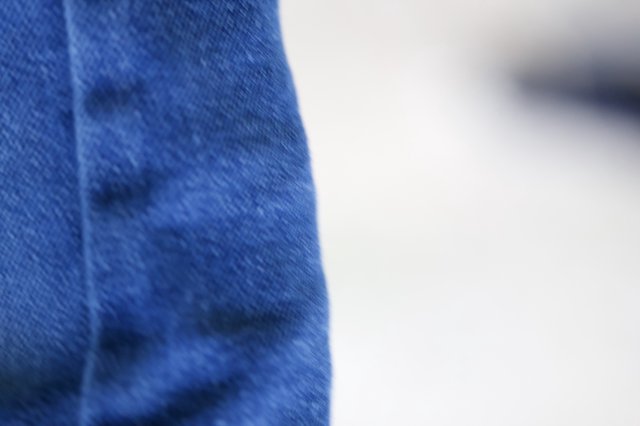 Close-Up Blue Fabric Detail at Balloon Festival
