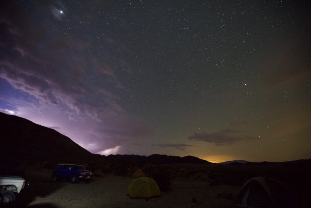 Nighttime Lightning Show in the Desert