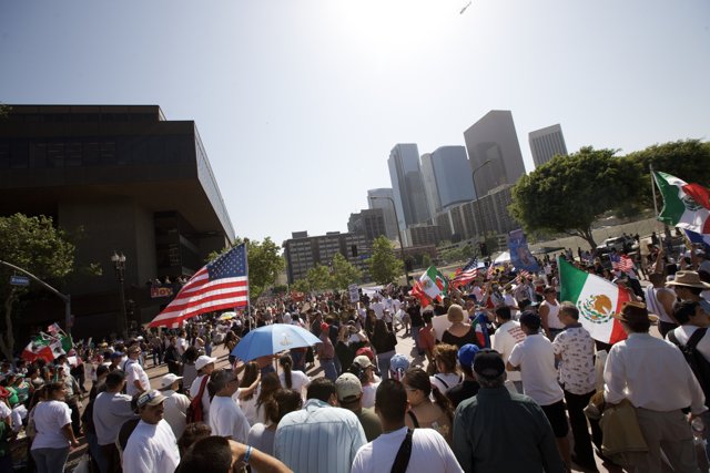 Mayday Rally: Mexican Flags Wave Proudly