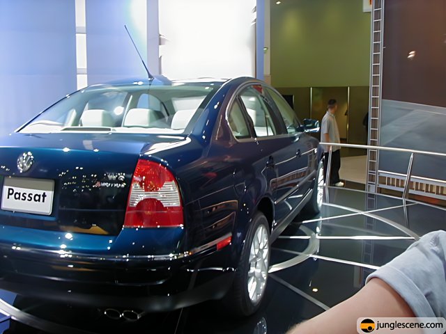 Blue Sedan Shines at LA Auto Show