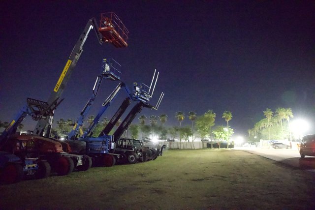 Nighttime Giants: The Silent Behemoths of Coachella 2024
