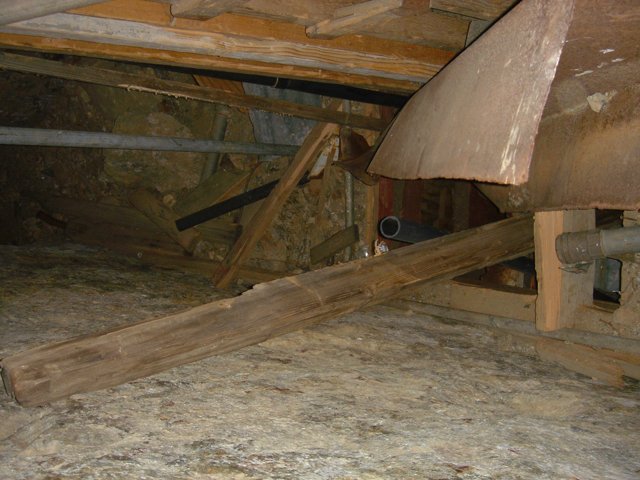 Wooden Beam in a Loft Room