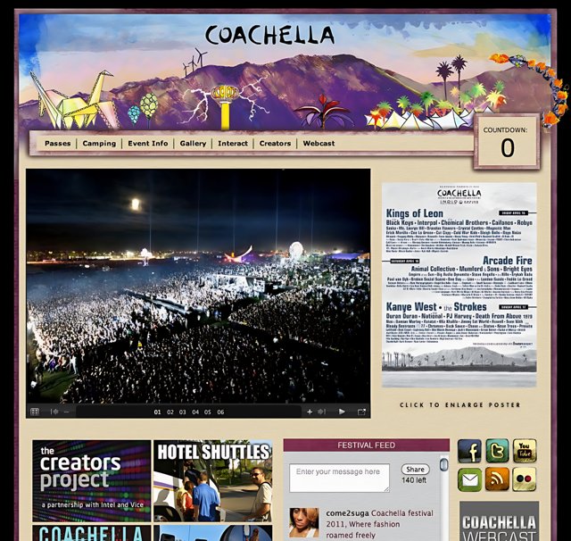 Coachella WordPress theme showcase