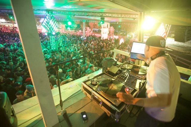 Crowd Goes Wild for DJ's Electrifying Performance at Coachella 2012