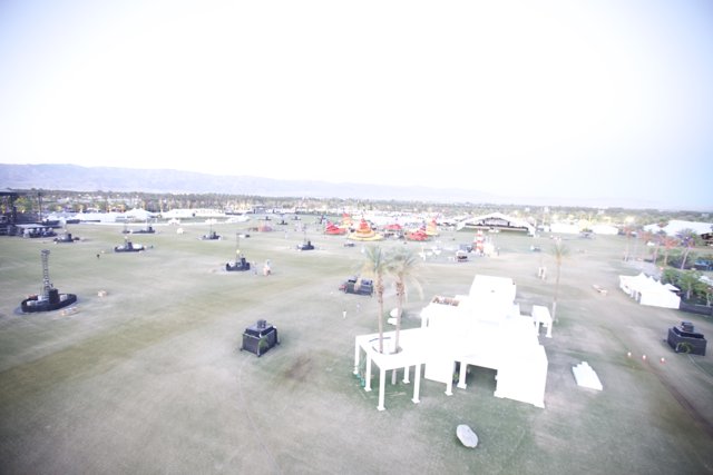 Aerial View of Coachella Weekend 2 Event Area